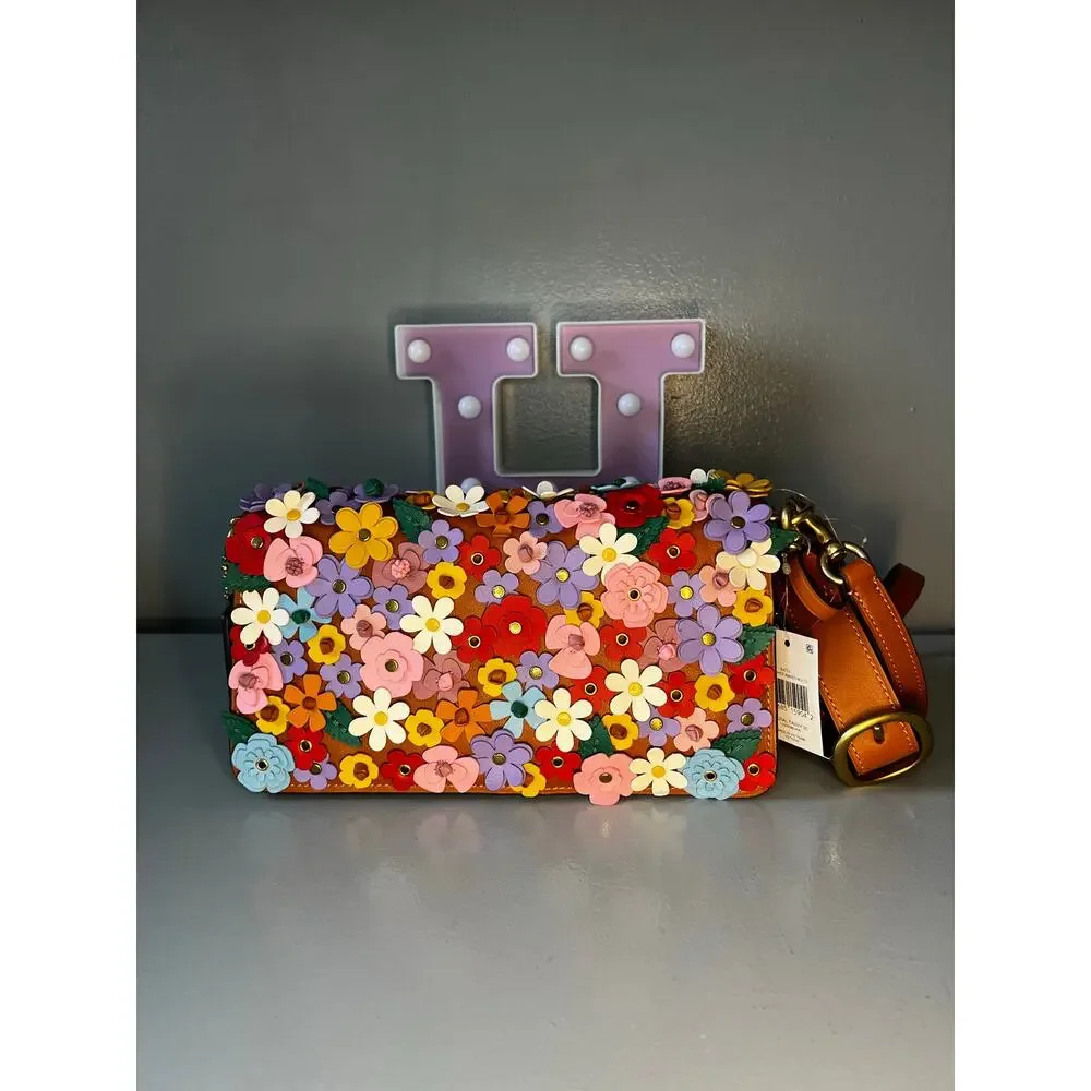 Coach Tabby Shoulder Bag 26 With Floral Applique - Picture 7 of 12